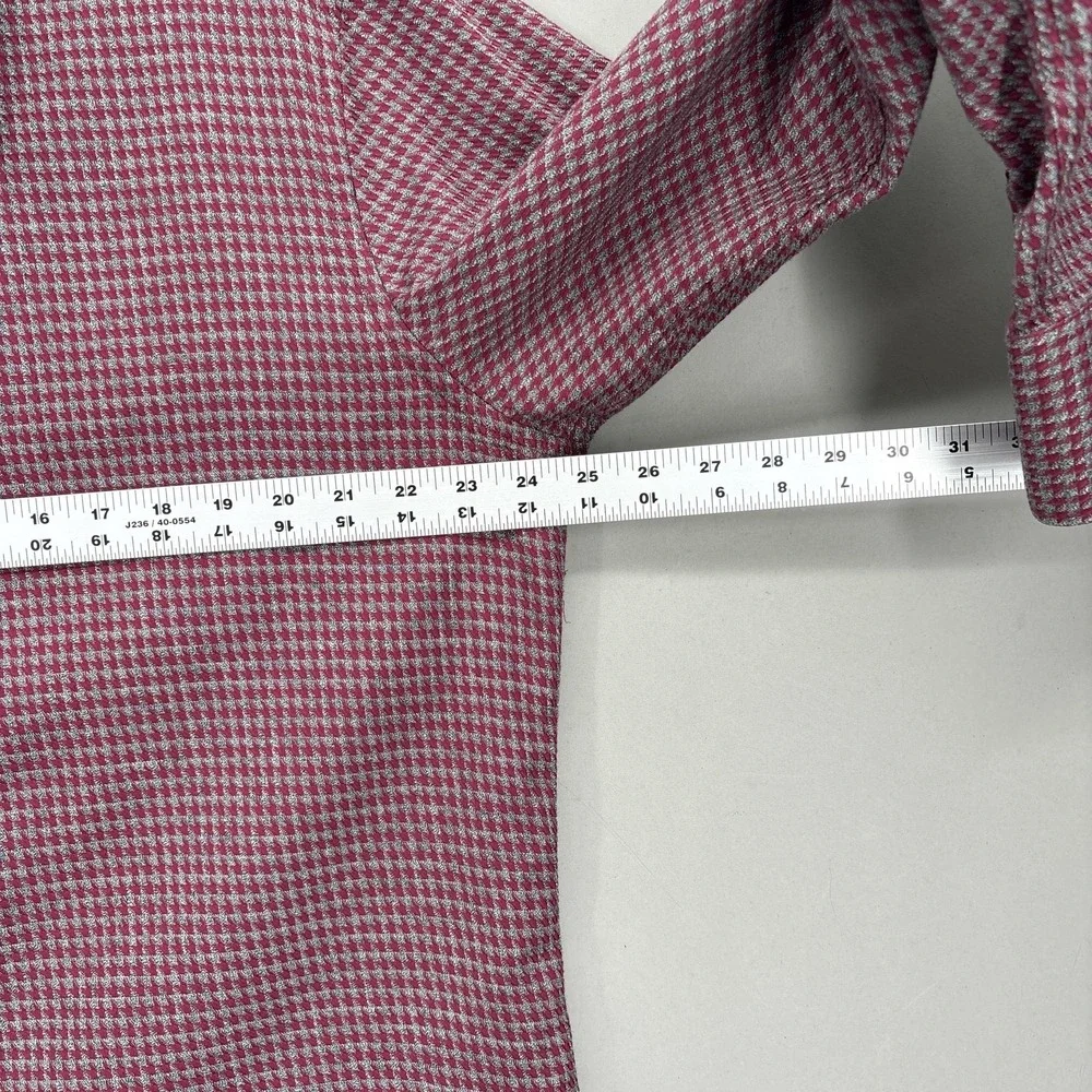 Robert Graham Shirt Mens XL Red Check Cotton Button Up Long Sleeve Classic‎ Fit
